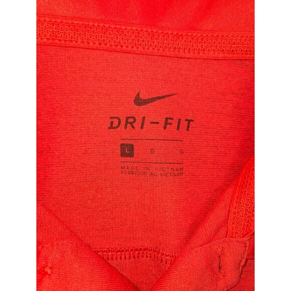 Nike Dri-Fit Red Polo Shirt Large - Picture 5 of 7